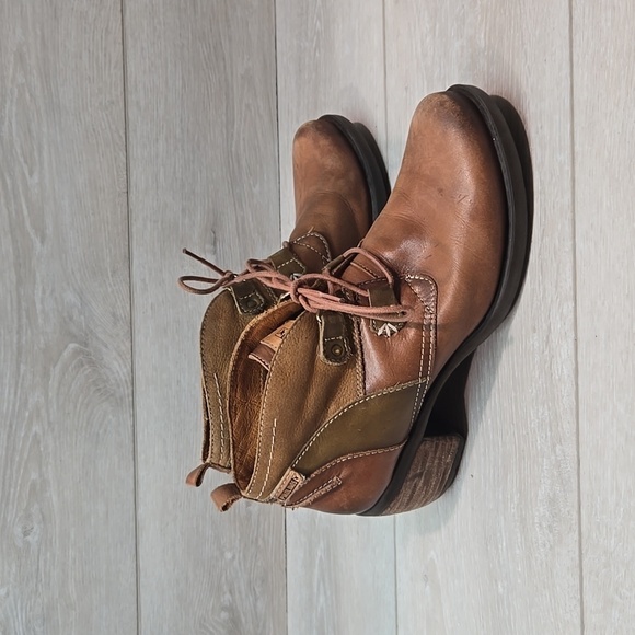 Pikolinos Women Le Mans calfskin Leather stack Heels Boots shoes sz 37/6.5-7 - Picture 3 of 15